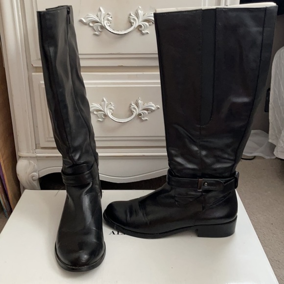 Alfani Black Riding Boots - Picture 2 of 8